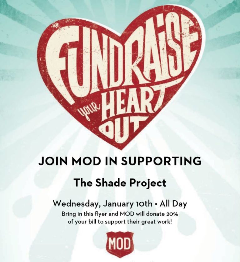 MOD Pizza Fundraiser! The Shade Project